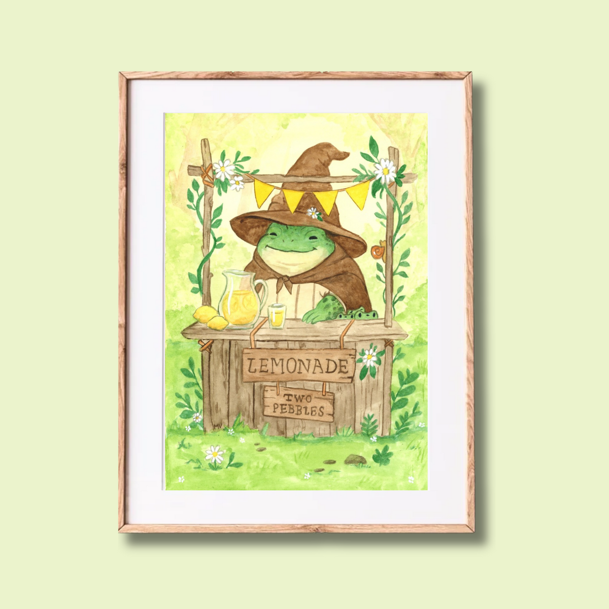 "Ribbit Lemonade" - Art Print