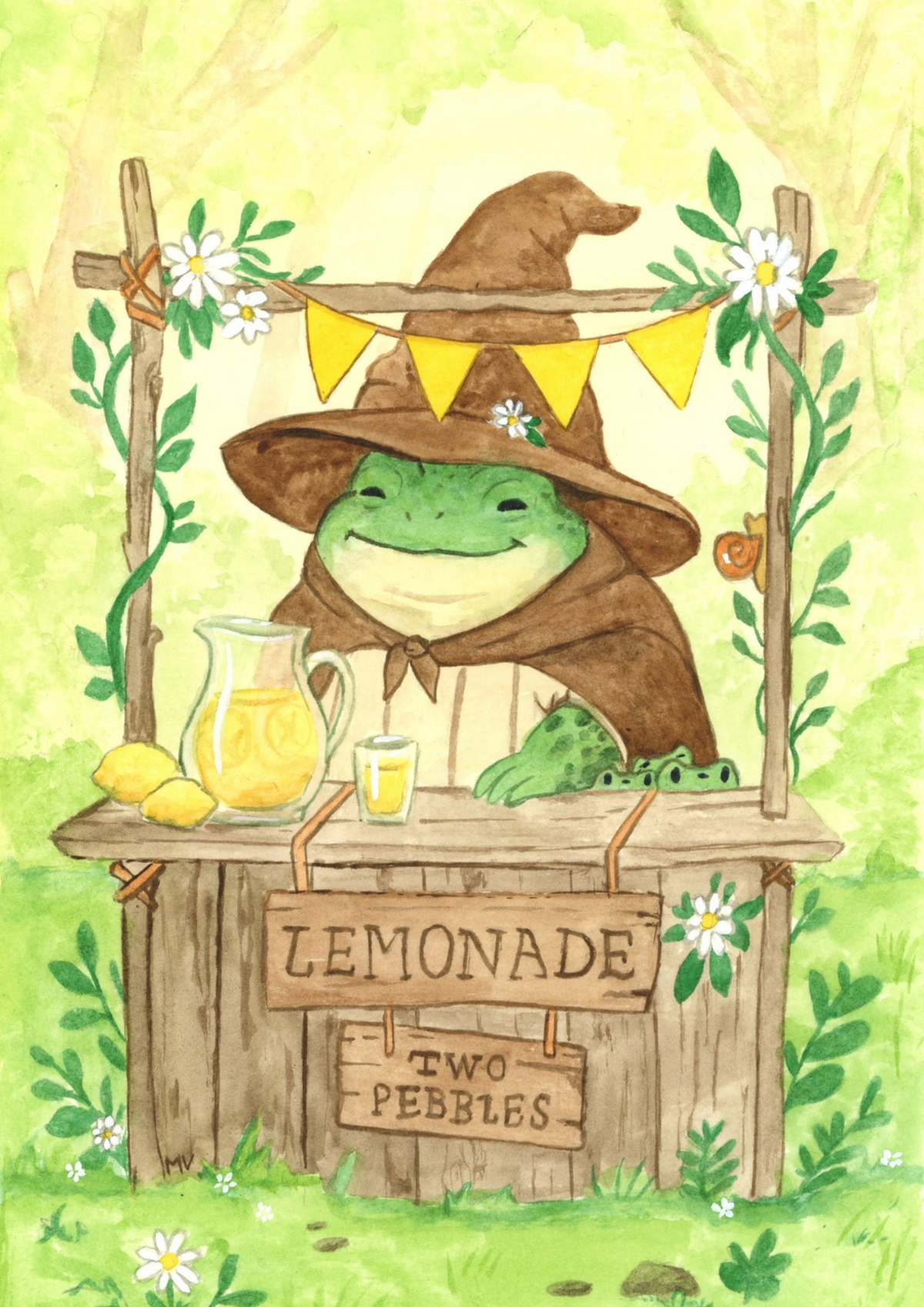 "Ribbit Lemonade" - Art Print