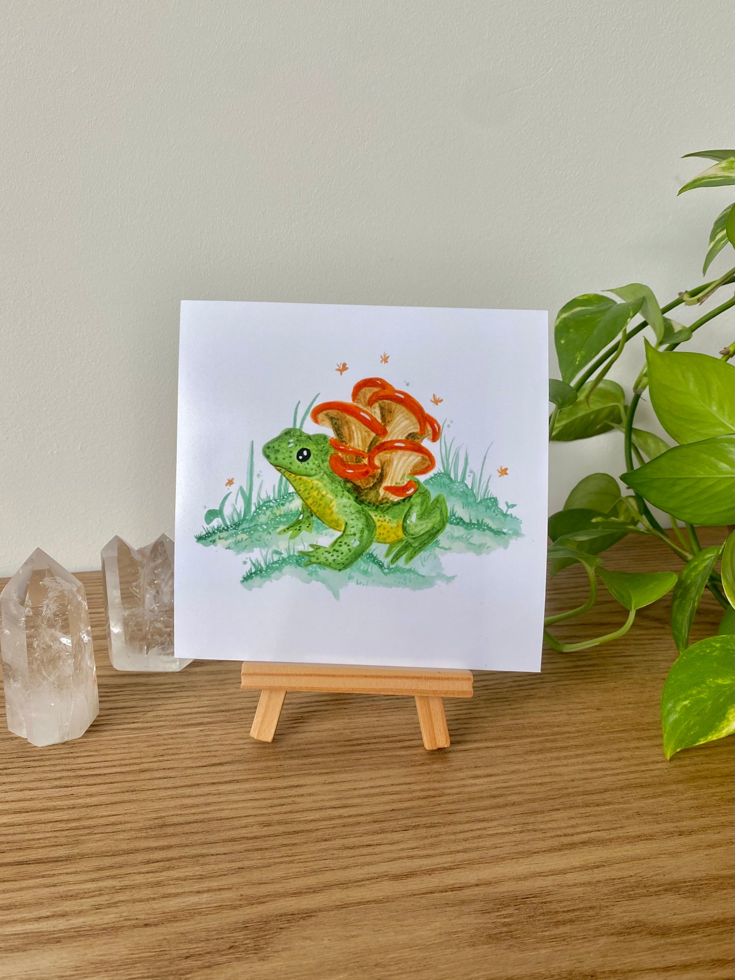 Mushroom frog | print