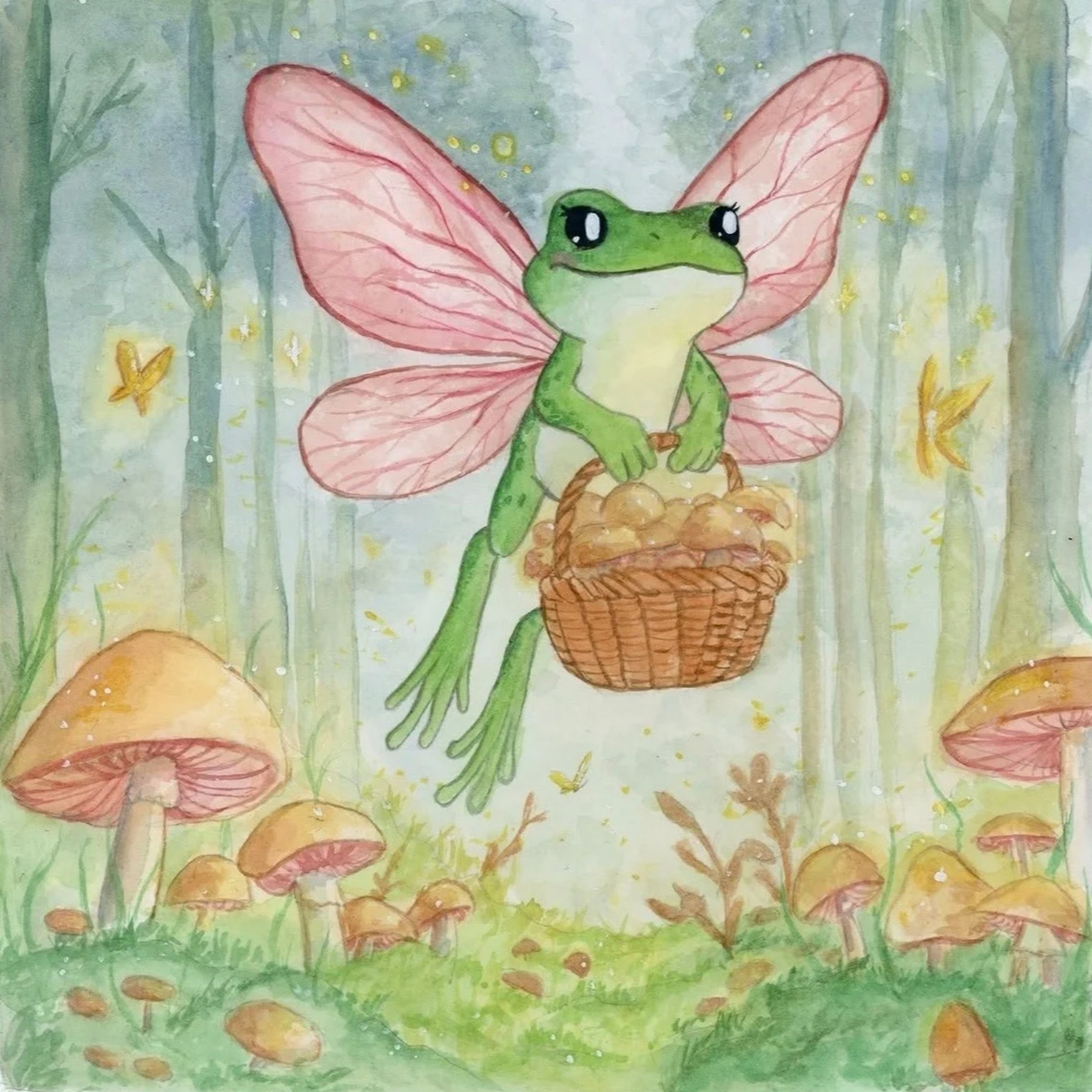 "Mushroom Fairy" - Art Print